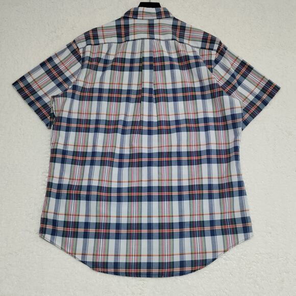 Ralph Lauren Shirt Mens Large Plaid Bleeding Madras Indian Cotton SS Button Down - Picture 3 of 13
